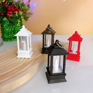 Lantern Candle Kotak Lampu Hias Dekorasi Lilin LED Lentera Elektrik