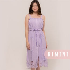 RIMINI - Dress Wanita Summer Tanpa Lengan Lace Midi xs-xl - Lainey Dress - 85525