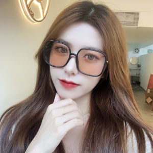 แว่นกันแดดสีน้ำตาลขนาดใหญ่สไตล์ย้อนยุคสำหรับผู้หญิง แว่นกันแดดทรงกลมสำหรับใบหน้ากลม แว่นกันแดดแบบสะท้อนแสง แว่นกันแดดแบบสวม