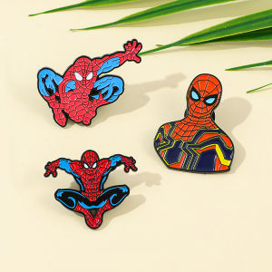 Spider-Man Movie Enamel Pins Lapel Badges Metal Brooches Fashion Accessory for Backpack Clothes Jewelry