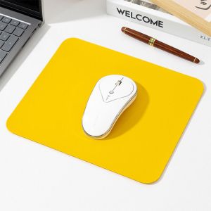 Portable Mouse pad PU Waterproof Non-slip PU Desktop Mouse Mats Easy To Clean Mat For PC Laptop Desktop 19x23CM 24x30CM 30x40cm