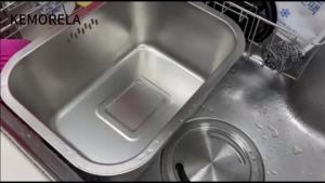 Portable Washing-up Bowl 10L Large Stainless Steel Dishpan Multipurpose Kitchen Sink Bowl Dish Tub Vegetable Washing Basin