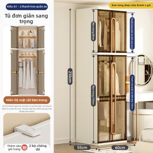 YEYA | Tủ Quần Áo Nhựa Đơn Giản