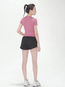 FUYOGI Fake Two-Piece Yoga Shorts Casual Breathable Fitness Running