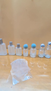 200pcs-Thick Bluish Shrink Wrap Film for Packaging Container Shrinkable Plastic for Perfume Bottle