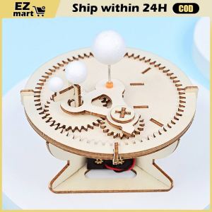 Montessori Solar System Puzzle Set Planet Puzzle Sun Earth Moon System Model DIY DIY Jigsaw Puzzle Educational Toys for Children