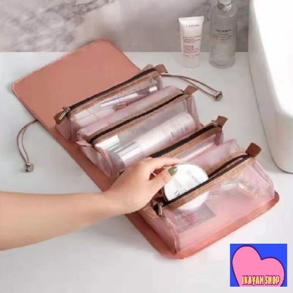 Tas Kosmetik in Design Stylish Portable Lipat Gantung Muat