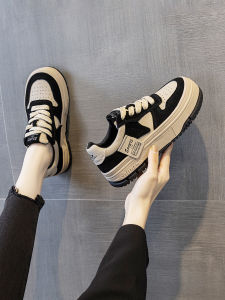 Low-Top Comfortable Fashionable Casual Shoes for Women Thick Bottom Soft Bottom Anti-Slip Dad Shoes Trendy Cross-Buckled Korean Style