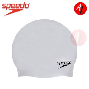 Speedo Plain Moulded Silicone Cap (Chrome)