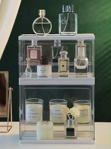 Isidoro น้ำหอม แสดงกล่อง สามารถวางบนพื้น เครื่องสำอางค์ จัดเรียง ดูแลผิวหนัง จัดวาง มัลติฟังก์ชัน ความจุ ชั้นวาง
