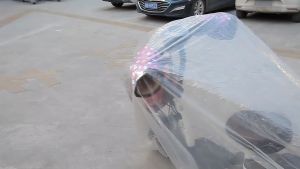 Disposable Motorcycle Cover Transparent Waterproof Motorcycle Cover Motorcycle Dustproof Cover