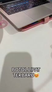 Hayylife botol minum olahraga- Botol minum silikon lipat outdoor botol minum sepeda gunung botol minum olahraga saat bepergian yang dapat dilipat HL-AAB894