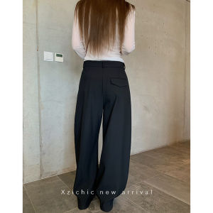 กางเกงขายาวทรงหลวมสไตล์มินิมอลสำหรับผู้หญิง ทรงสลิมฟิต ทรงเข้ารูป ทรงเข้ารูป กางเกงขายาวทรงหลวมสำหรับผู้หญิง