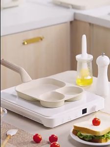 Marino Home กระทะหลุม กระทะย่าง 2 in 1 ด้ามไม้ No.Y1974