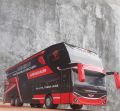 Edisi Terbatas !!! Miniatur Bus PO.JURAGAN 99 SUPER DOUBLE DECKER Terbaru Panjang 50cm. 