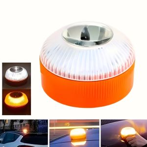 Led Car Emergency Light Flashlight Magnetic Induction Strobe Road Accident Lamp Beacon Safety Accessory