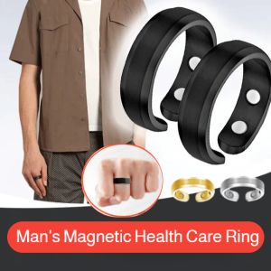 Mans Ring Magnetic Rose Gold Open Health Care Ring Male Magnetic Ring Gift