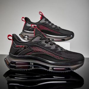 MIKEJIE New Air Cushion Casual Sports Shoes Korean Version of The Trend of Breathable Running Shoes Mens All-match Casual Mens Shoes Wear-resistant Non-slip