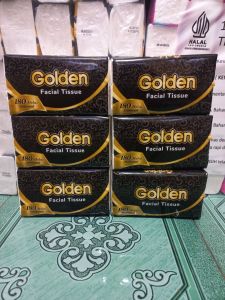 (Paket 6 Pcs) Tisu Golden 180 Helai 6Pack GOLDEN FACIAL TISSUE Embosed 180helai 6pack TISU WAJAH