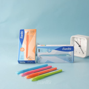 Bantex Pena 0.5 mm / Erasable Gel Pen Model Tutup Tinta Hitam Bisa Dihapus BG1118