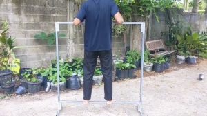 เหล็ก 1 นิ้ว ทน แข็งแรง ราวตากผ้าถอดประกอบได้ ราวแขวนเสื้อเหล็กกัลวาไนซ์ ราวผ้าตลาดนัด เหล็กกันสนิม MT074