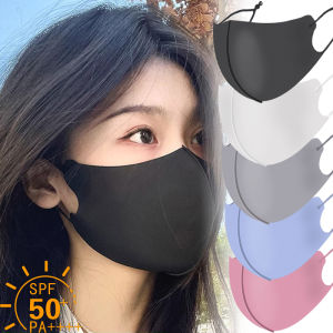 3PCS Summer Sunscreen Mask Ice Silk Anti-UV Face Mask Adjustable Outdoor Sport Sun Protection Dustproof Cover