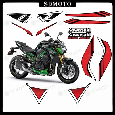 สติ๊กเกอร์สะท้อนแสงกันน้ำสำหรับ Kawasaki Z900 SE F 2022 ดีไซน์รถแบบต้นฉบับ วัสดุ PVC ทนทานต่อการสึกหรอ สติ๊กเกอร์ตกแต่งรถ