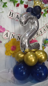 Paket Balon Foil Angka Umur Usia Ulang Tahun Ultah Rainbow Jumbo Besar 80Cm Murah PBA-05