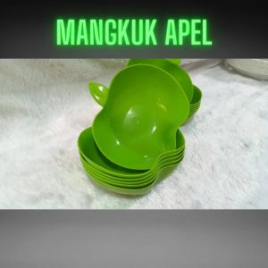 Myplast Mangkok serbaguna bentuk Apel - Mangkuk Camilan motif Apel