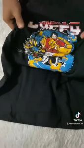 Kaos Anak Anime Laki Laki Umur 6-16 Tahun Series Monkey D Luffy ONE PIECE Katun 30s Labubu One Peace Naruto