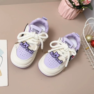 youNme Korean Rubber Shoes For Kids Girls Fashion Shoes Baby Kuromi Casual Sapatos 1 To 6 Years Old
