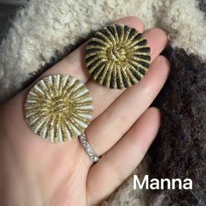 กระดุมผ้าไหมสีทองสไตล์จีน Manna กระดุมเสื้อโค้ทสไตล์อังกฤษ กระดุมดวงอาทิตย์ อุปกรณ์เย็บผ้า DIY สำหรับตกแต่งบ้าน