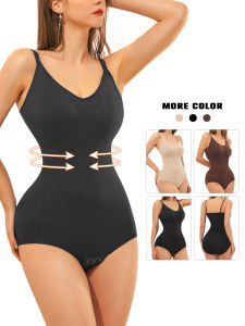 Shapewear One-Piece Strapless Bodysuit Slimming Tight Thin Seamless Breathable Full-Body Sculpting Underwear Misthin Nylon