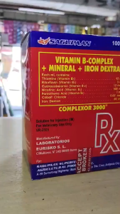 COMPLEXOR 3000 (AMINO BCOMPLEX+MINERAL+IRON DEXTRAN)