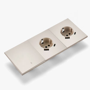 Skin Sensation USB A+C Integrated Panel Wall Socket Button Light Switch Embedded Power Sockets Skin Feel Paint DIY Combination