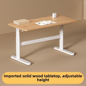 MEIHAOTONGNIAN | Adjustable Wooden Study Table and Chair Set
