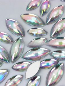 Acrylic Flat Bottom Drill Jewelry Accessories No Hole Smooth Surface Decorative Material for DIY Fashion Jewelry ZZ183