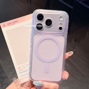 LIANGWU | Cute Cartoon Magnetic Bracket Translucent Matte Phone Case