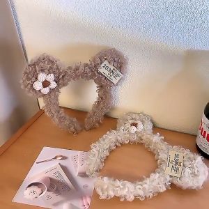 GU Bando Wanita Karakter Telinga Beruang Bulu Lucu Korea Headband Fashion Bandana A-10