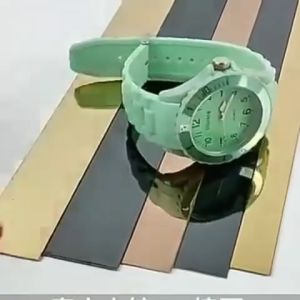 [YOLANDAY]  5M/12M List Plat Strip Mirror/Sticker Pembatas Nat Keramik/ List Plat Strip Stiker Gold/ Stainless SS201 Steel Flat Decorative Lines/Stiker Dekorasi Lantai Keramik/Interior/Dekorasi-COD