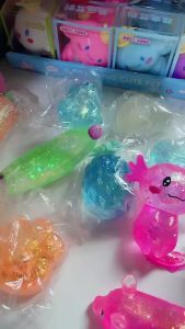 Colorful Salamander Maltose Fidgets Toys Squishy Malt Sugar Filled Stretchy Axolotl Fun Squeeze Birthday Supplies Party Favors