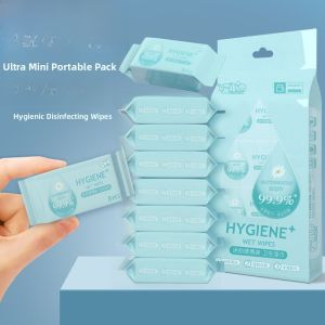 Ultra Mini Portable Disinfectant Wet Wipes Safe Non-Irritating Baby Convenient Travel Size Cosmetic Beauty Tools