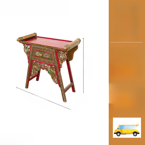 Thai Solid Wood Altar Buddha Shrine For Home Wooden Desk Cabinet Altar Southeast Asian Style Buddha Niche Buddha Statue Enshrine Table Incense Burner Table Chinese Style