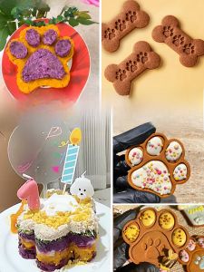 Mold Kẹo Khoai Lang Inox Hình Chân Mèo Móc Kẹo Sinh Nhật Baking Tool Đồ Chơi Của Thú Yêu Cảm Thức Mô Hình Chân Mèo Móc Rễ