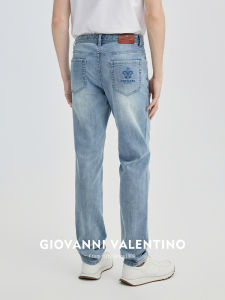 GIOVANNI VALENTINO | Quần Jeans Ôm Thẳng Cảm Giác Mát Lạnh