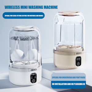 2025 wireless mini digital washing machine rechargeable portable intelligent small underwear and sock specific washing cup 1.5L