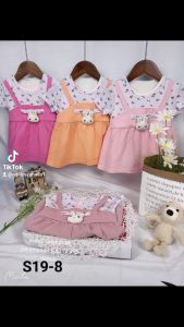 Baju Dress Bayi Pakaian Anak Cewek Stelan Perempuan Anak Balita Import Catton 100% 0-3 Tahun ASANO