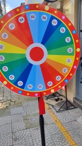 Vòng quay may mắn trúng thưởng khổng lồ 60 cm cao 2 mét 20 ô quay ngẫu nhiên trò chơi sự kiện event