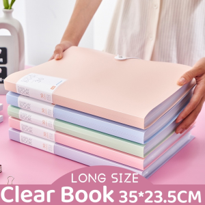Clear Book Long Clear Folder Organizers Expanding File Folde Presentation Book Paper Organizer