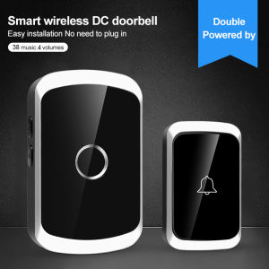 Smart Wireless Doorbell Welcome Chime Home Door Bell Intelligent 38 Songs 300M/984 FT Remote Battery Type Door Chime Kit